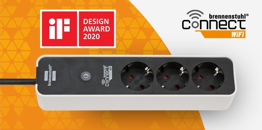 brennenstuhl Connect WiFi Steckdosenleiste - smarte WLAN Mehrfachsteckdose