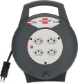 VL-X Vario-Line Kabelbox, 4-fach schwarz/lichtgrau, Kabel 10m H05VV-F 3G1,0 *CH* - Produktansicht