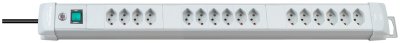 Premium-Line Steckdosenleiste 16-fach lichtgrau 3m H05VV-F 3G1,5 *CH*
