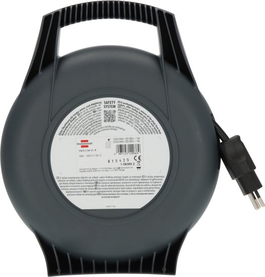 Vario Line Kabelbox 4-fach Schwarz/Lichtgrau/Schwarz 10m H05VV-F 3G1,5 *CH* - Produktansicht