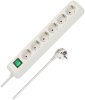 Eco-Line Steckdosenleiste mit Schalter 6-fach wei&szlig; 3m H05VV-F 3G1,5