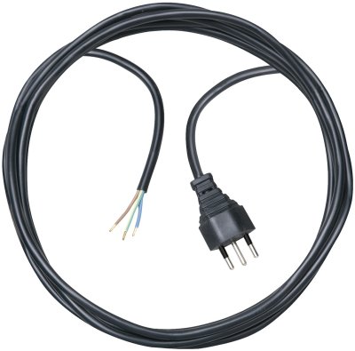 Anschlusskabel 3-polig 5m schwarz H05VV-F 3G1,0 *CH*