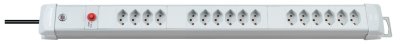 Premium-Line Steckdosenleiste 16-fach lichtgrau 3m H05VV-F 3G1,5 *CH*