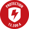 Super-Solid 13.500A &Uuml;berspannungsschutz-Steckdosenleiste 5-fach silber 2,5m H05VV-F 3G1,5 *CH*