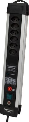 Premium-Protect-Line 60.000A Überspannungsschutz-Steckdosenleiste 6-fach 3m H05VV-F 3G1,5 *CH*
