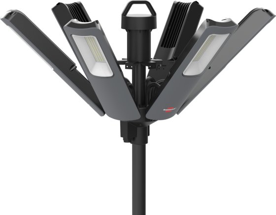 360&deg; LED Baustrahler Set &ndash; bestehend aus  LED Baustrahler 185W 1171652200, Bau-Teleskop Stativ 1170610 und Transporttasche 9171990105 - Produktbild