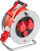 Garant SK 320 Kabelrolle, 1x T25 Steckdose (IP55), 2x CEE-Steckdosen 400V/16A, CEE-Stecker 400V/16A, Kabel 25m AT-N07V3V3-F 5G2,5 orange