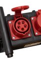 Kompakter Stromverteiler BSV 3 - FI/16, 3x CEE 400V/16A, 2x Typ T25 (IP55), 2x Typ T23 (IP55) *CH* - Produktansicht