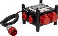 Kompakter Stromverteiler BSV 3 - FI/16, 3x CEE 400V/16A, 2x Typ T25 (IP55), 2x Typ T23 (IP55) *CH* - Produktbild