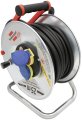 Kabeltrommel Garant SK f&uuml;r Ausseneinsatz, CH Stecksystem IP55, 3x T23 Steckdosen, T23 Stecker, Kabel 25m RN07-F 3G2,5, schwarz - Produktansicht