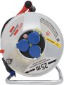 Kabeltrommel Garant SK f&uuml;r Ausseneinsatz, CH Stecksystem IP55, 3x T23 Steckdosen, T23 Stecker, Kabel 25m RN07-F 3G2,5, schwarz - Produktansicht