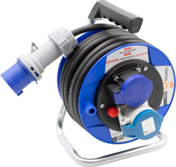 Garant CEE/3 Camping-Kabeltrommel ST 180 IP44, 1x CEE 16A/230V, 1x Typ T23 (IP55), 10m H07RN-F 3G2.5 - Produktbild