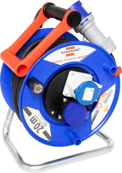 Garant CEE/3 Camping-Kabeltrommel ST 240 IP44, 1x CEE 16A/230V, 1x Typ T23 (IP55), 20m H07RN-F 3G2.5 - Produktbild