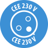 Garant CEE/3 Camping-Kabeltrommel ST 300 IP44, 2x CEE 16A/230V, 2x Typ T23 (IP55), 25m H07RN-F 3G2.5