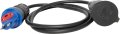 Professional Adapterkabel IP44, Typ T13 (IP55) mit FS 10A auf Typ F (IP44), 1.5m H07RN-F 3G1,5 - Produktbild