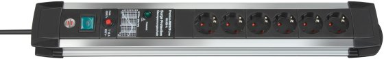 Premium-Protect-Line 60.000A &Uuml;berspannungsschutz-Steckdosenleiste 6-fach 3m H05VV-F 3G1,5 - Produktbild