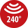 Infrarot-Bewegungsmelder PIR 240 IP44 anthrazit
