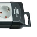 Premium-Line Steckdosenleiste 10-fach schwarz/lichtgrau 3m H05VV-F 3G1,5 - Produktansicht