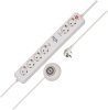 Eco-Line Comfort Switch Plus EL CSP 24 Steckdosenleiste 6-fach weiss 1,5m H05VV-F 3G1,5 2 permanent, 4 schaltbar beleuchteter Hand-/Fu&szlig;schalter