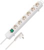 Comfort-Line Plus Steckdosenleiste mit Flachstecker 6-fach weiss 2m H05VV-F 3G1,5