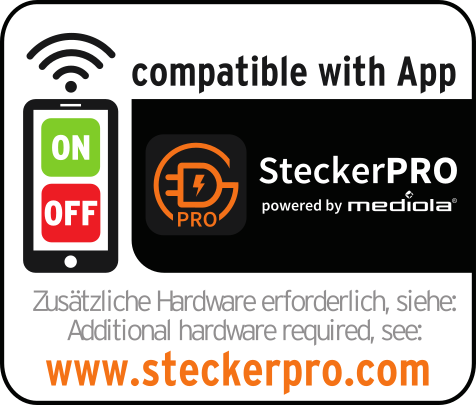 Comfort-Line Funkschalt-Set 2x IP20 + 2x IP44 1x 4-Kanal-Handsender, 2x Funk-Schaltempf&auml;nger IP20, 2x Funk-Schaltempf&auml;nger IP44 - Grafik