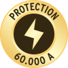 Premium-Protect-Line 60.000A Überspannungsschutz-Steckdosenleiste mit USB-Ladefunktion 6-fach 3m H05VV-F 3G1,5