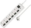 Steckdosenleiste einzeln schaltbar 6-fach 2m H05VV-F 3G1,5 weiß