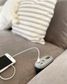 brennenstuhl&reg;estilo Sofa-Steckdose mit Ladefunktion 1xEuro-Steckdose und 2xUSB-Charger anthrazit/grau - Anwendungsbild