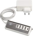 brennenstuhl&reg;estilo USB-Multiladeger&auml;t mit 1,5m Textilkabel 4x USB + 1x USB C Power Delivery - Produktansicht