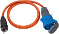 Camping-/Maritim Adapterkabel IP44 1,5m orange H07RN-F 3G2,5 Schutzkontakt-Stecker, CEE-Kupplung 230V/16A - Produktbild