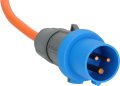 Camping-/Maritim Adapterkabel IP44 1,5m orange H07RN-F 3G2,5 Schutzkontakt-Kupplung, CEE-Stecker 230V/16A - Produktansicht