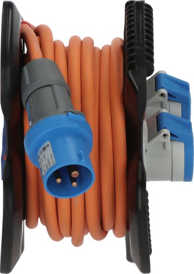 Gummi-Kabelhaspel X-Gum CEE IP44 für Camping-/Maritim 10m H07RN-F 3G2,5 - Produktansicht