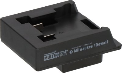 Brennenstuhl Adapter für LED Baustrahler im Brennenstuhl Multi Battery 18V System für die Nutzung von Milwaukee/Dewalt Akkus