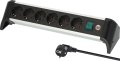 Alu-Office-Line Steckdosenleiste 6-fach 3m H05VV-F 3G1,5 - Produktbild