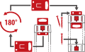 Premium-Line Comfort Switch Plus Steckdosenleiste 6-fach schwarz/lichtgrau 3m H05VV-F 3G1,5 2 permament, 4 schaltbar - Grafik