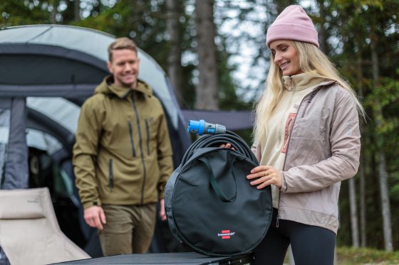 Transport- und Aufbewahrungstasche für Verlängerungskabel - Anwendungsbild