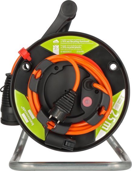 Garant G Bretec IP44 Gartenkabeltrommel aus recyceltem Kunststoff 23 + 2m AT-N05V3V3-F3G1,5 - Produktansicht