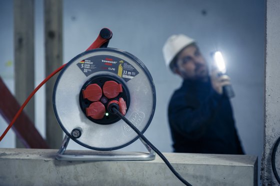  - Insulated steel cable reel for the construction site