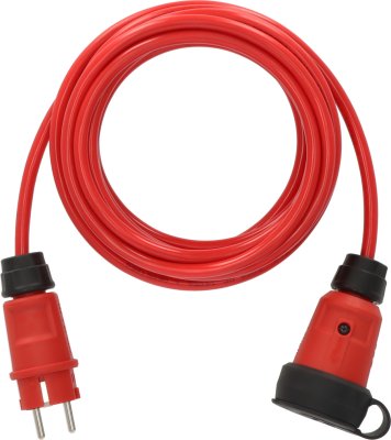 Professional Verlängerungskabel VQ 1110 IP44, 5m rot H07BQ-F 3G1,5