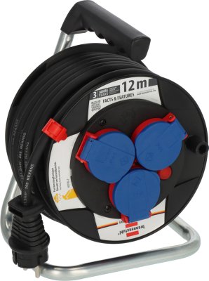 Garant Kompakt IP44 Gewerbe-/Baustellen-Kabeltrommel 12m H07RN-F 3G1,5