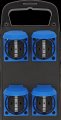 Portabler Stromverteiler BSV P 6x 230V/16A Steckdosen, CEE 400V/16A Stecker, 2m H07RN-F5G2.5 - Produktansicht