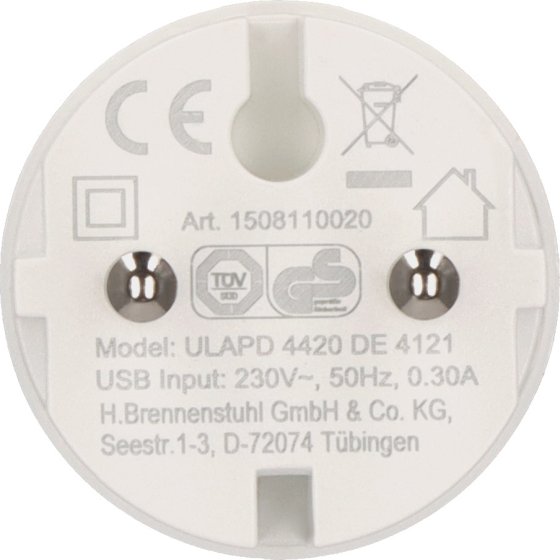 Steckdosenadapter USB C PD 20W wei&szlig; - Produktansicht