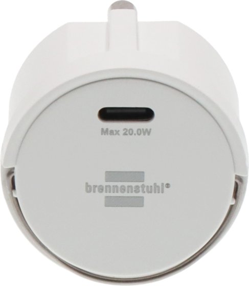 Steckdosenadapter USB C PD 20W wei&szlig; - Produktansicht
