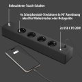 hugo! SOCKET Steckdosenleiste 4-fach, USB C 20W PD, deep black - Anwendungsbild
