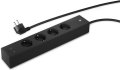 hugo! SOCKET Steckdosenleiste 4-fach, USB C 20W PD, deep black - Produktbild