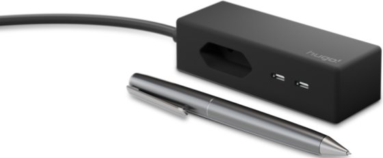 hugo! TRAVEL Steckdosenleiste mit USB C 20W PD und Euro Steckdose, deep black - Produktansicht