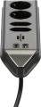 brennenstuhl&reg;estilo Ecksteckdosenleiste 4-fach mit USB A und USB C PD 30W silber/schwarz - Produktansicht