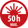 LuxPremium LED Akku Sensor Kopflampe SL 401 AF, IP44, 400lm