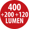Akku LED Handlampe HL 400 AC, 400lm + Spot 120lm + R&uuml;ckseite 200lm