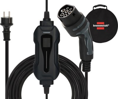 Tragbares EV Ladegerät Typ 2 Schutzkontakt 2,3KW mit 8m Kabel